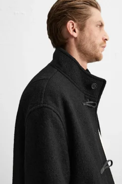 New ABRIGO MEZCLA LANA Hombre Cazadoras|Abrigos / Gabardinas