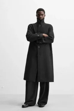 Best ABRIGO MEZCLA LANA Hombre Cazadoras|Abrigos / Gabardinas