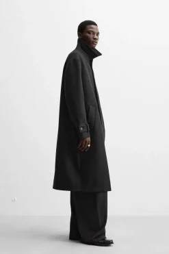 Best ABRIGO MEZCLA LANA Hombre Cazadoras|Abrigos / Gabardinas