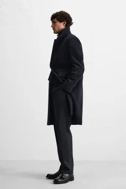 Best ABRIGO MEZCLA LANA ESTRUCTURA Hombre Cazadoras|Abrigos / Gabardinas