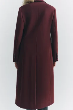 Fashion ABRIGO MEZCLA LANA MANTECO ZW COLLECTION Mujer Abrigos / Anoraks