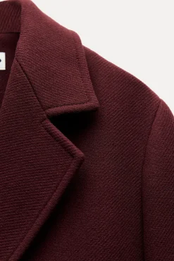 Fashion ABRIGO MEZCLA LANA MANTECO ZW COLLECTION Mujer Abrigos / Anoraks