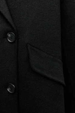 Online ABRIGO OVERSIZE CRUZADO CON LANA Mujer Abrigos / Anoraks