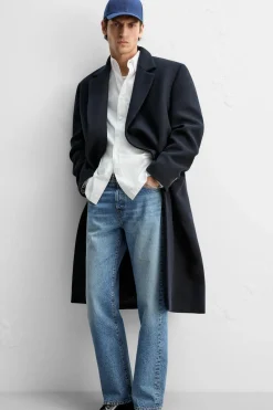 Discount ABRIGO OVERSIZED FIT Hombre Cazadoras|Abrigos / Gabardinas