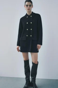 Online ABRIGO PUNTO 100% LANA Mujer Cárdigan / Jerséis|Punto