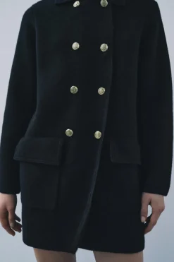 Online ABRIGO PUNTO 100% LANA Mujer Cárdigan / Jerséis|Punto