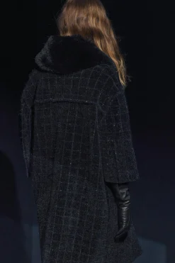 Best ABRIGO PUNTO CUELLO EFECTO PELO Mujer Abrigos / Anoraks|Cárdigan / Jerséis