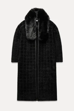 Best ABRIGO PUNTO CUELLO EFECTO PELO Mujer Abrigos / Anoraks|Cárdigan / Jerséis