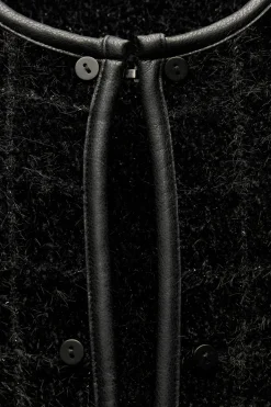 Best ABRIGO PUNTO CUELLO EFECTO PELO Mujer Abrigos / Anoraks|Cárdigan / Jerséis