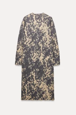 Best ABRIGO PUNTO JACQUARD Mujer Abrigos / Anoraks|Cárdigan / Jerséis