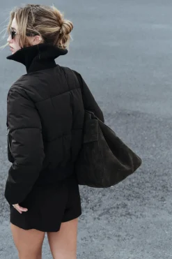 Outlet ANORAK ACOLCHADO ACABADOS RIB Mujer Abrigos / Anoraks|Chaquetas / Cazadoras