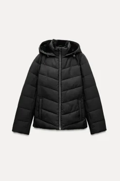 New ANORAK ACOLCHADO ENTALLADO WATER AND WIND PROTECTION Mujer Abrigos / Anoraks