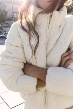 Discount ANORAK ACOLCHADO PUNTO Mujer Abrigos / Anoraks