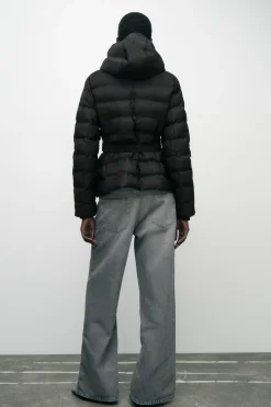 New ANORAK CINTURÓN CAPUCHA WATER AND WIND PROTECTION Mujer Abrigos / Anoraks