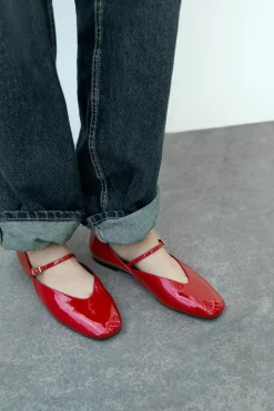 Online BAILARINA ACHAROLADA PULSERA Mujer Zapatos