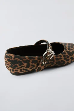 Niños ZARA 6 - 14 Años·Zapatos<BAILARINA ANIMAL PRINT