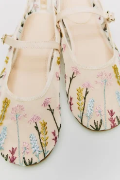 Niños ZARA 6 - 14 Años·Zapatos<BAILARINA BORDADOS