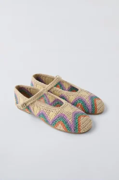 Niños ZARA 6 - 14 Años·Zapatos<BAILARINA CROCHET