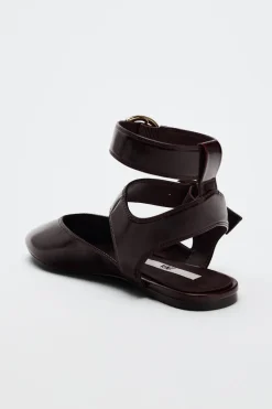 New BAILARINA DESTALONADA DOBLE HEBILLA Mujer Zapatos