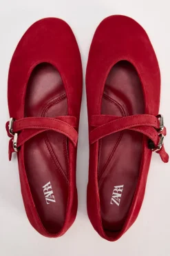 Discount BAILARINA DOBLE TIRA PIEL Mujer Zapatos