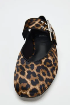 Fashion BAILARINA ESTAMPADO ANIMAL Mujer Zapatos