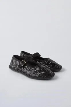 Niños ZARA 6 - 14 Años·Zapatos<BAILARINA LENTEJUELAS