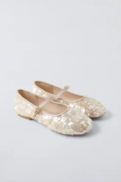 Niños ZARA 6 - 14 Años·Zapatos<BAILARINA LENTEJUELAS