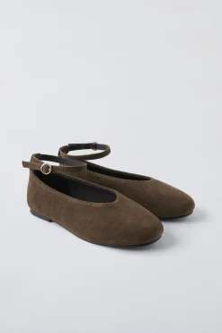 Niños ZARA 6 - 14 Años·Zapatos<BAILARINA PIEL