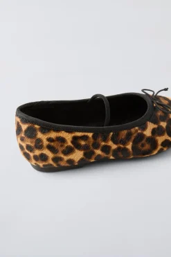 Niños ZARA 1½ - 6 Años·Zapatos<BAILARINA PIEL ANIMAL PRINT