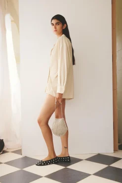 New BAILARINA PIEL TACHAS Mujer Zapatos