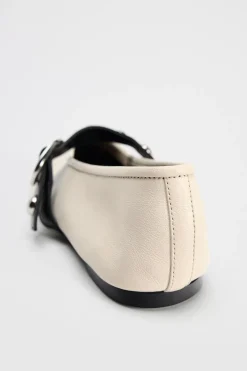 Outlet BAILARINA PIEL TACHAS Mujer Zapatos