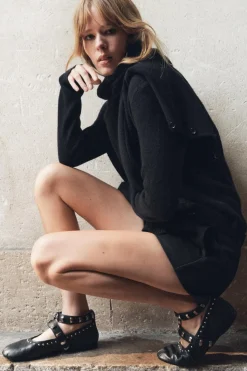 Fashion BAILARINA PIEL TACHAS Mujer Zapatos