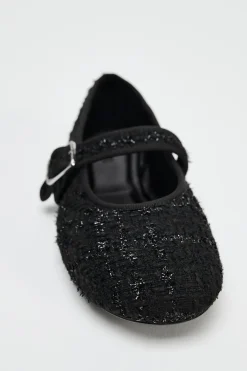 Outlet BAILARINA TEJIDO DETALLE BRILLOS Mujer Zapatos