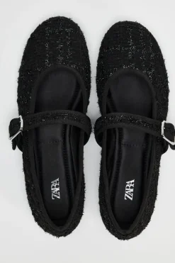 Outlet BAILARINA TEJIDO DETALLE BRILLOS Mujer Zapatos