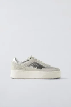 Niños ZARA 6 - 14 Años·Zapatos<BAMBA VOLUMEN METALIZADO