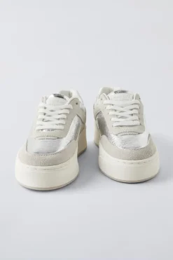 Niños ZARA 6 - 14 Años·Zapatos<BAMBA VOLUMEN METALIZADO