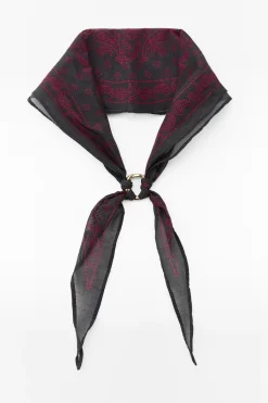 New BANDANA CON SEDA ANILLA Mujer Accesorios / Bisuteria