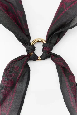 New BANDANA CON SEDA ANILLA Mujer Accesorios / Bisuteria