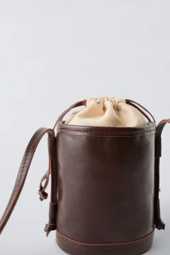 Niños ZARA 6 - 14 Años·Bolsos / Mochilas<BANDOLERA CUBO PIEL