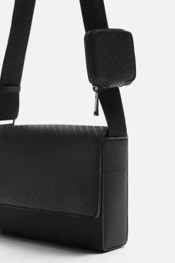 Online BANDOLERA ENGOMADA TEXTURA Hombre Bolsos / Mochilas