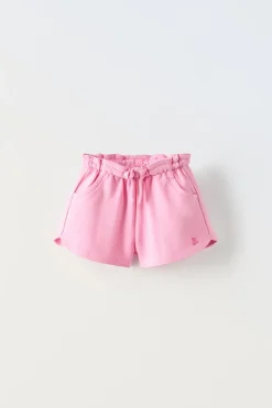 Niños ZARA 1½ - 6 Años·Faldas / Bermudas|1½ - 6 Años·Chándal<BERMUDA BORDADO FLOR