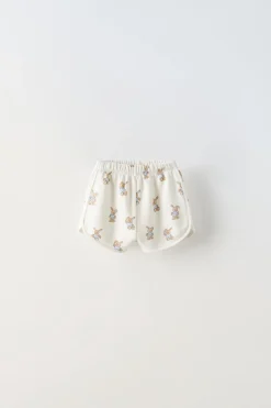 Niños ZARA 6 - 18 Meses·Conjuntos|6 - 18 Meses·Braguitas / Bermudas<BERMUDA CONEJITOS