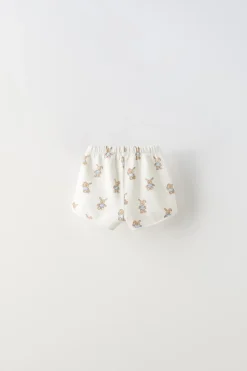 Niños ZARA 6 - 18 Meses·Conjuntos|6 - 18 Meses·Braguitas / Bermudas<BERMUDA CONEJITOS