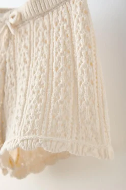 Niños ZARA 1½ - 6 Años·Punto|1½ - 6 Años·Faldas / Bermudas<BERMUDA CROCHET LAZO