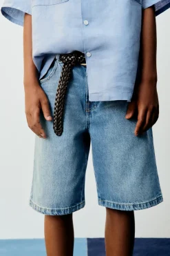 Niños ZARA 6 - 14 Años·Jeans<BERMUDA DENIM BAGGY FIT