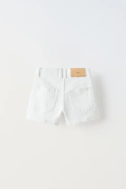 Niños ZARA 6 - 14 Años·Faldas / Bermudas<BERMUDA DENIM CINTURA ALTA