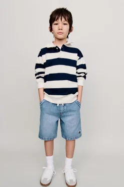 Niños ZARA 6 - 14 Años·Jeans<BERMUDA DENIM CORDÓN ETIQUETA