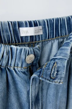 Niños ZARA 6 - 14 Años·Jeans<BERMUDA DENIM FLUIDA GOMAS