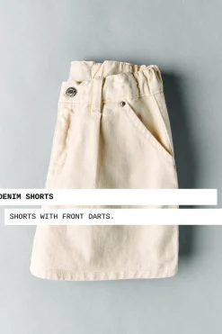 Niños ZARA 1½ - 6 Años·Jeans / Denim|1½ - 6 Años·Faldas / Bermudas<BERMUDA DENIM PINZAS