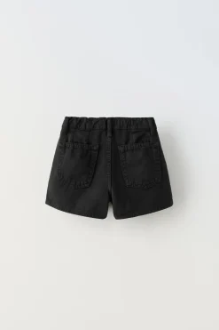 Niños ZARA 6 - 14 Años·Faldas / Bermudas<BERMUDA DENIM PINZAS